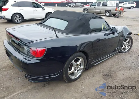 2000 Honda S2000 z USA, uszkodzony, nr VIN JHMAP1145YT005369